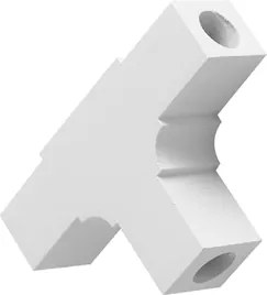 Juncao T Aluminio Para Sistema De Sobrepor Fit15 - BRANCO