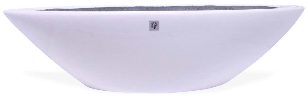 Vaso Decorativo Barca Branco 17x63x17cm - D'Rossi