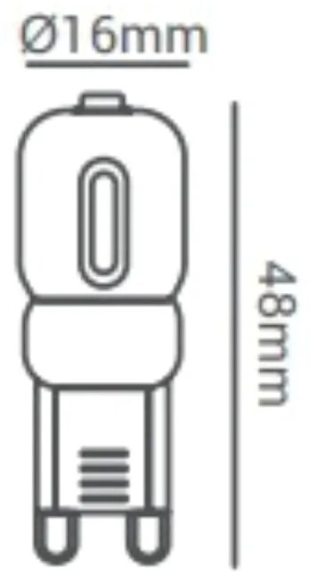 Lâmpada Halopin G9 Led 2W 180Lm 3000K 300° 127V | Opus Lp 39886