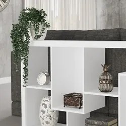 Estante Livreiro Multiuso Com Nichos E1712 Branco  - Tecno Mobili