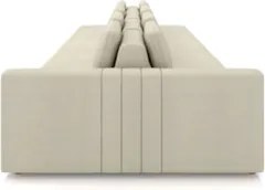 Sofá Ilha e Puff Sala Living 425cm Siesta M22 Linho Areia - Mpozena