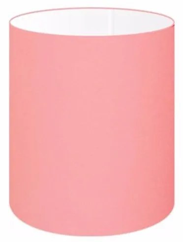 Cúpula Abajur Cilíndrica Cp-8001 Ø13x15cm Rosa Bebê
