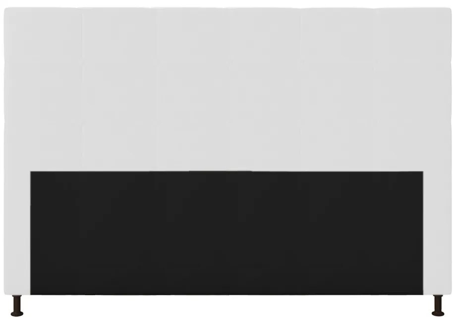 Cabeceira Stambul Para Cama Box Queen 160 cm Corino M11 - D'Rossi - Branco