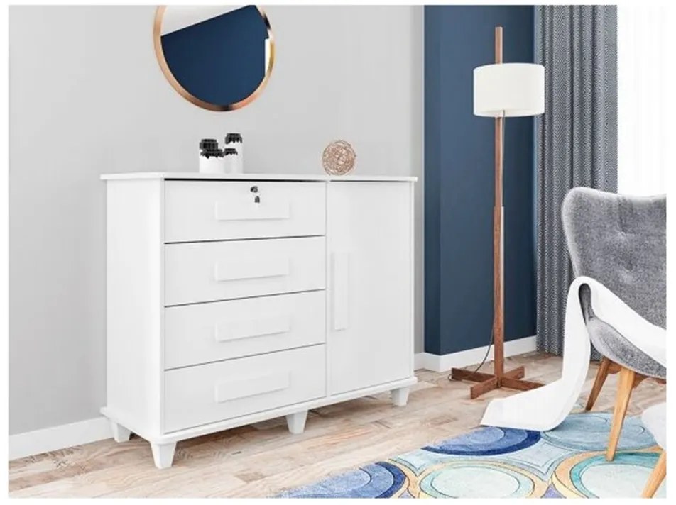 Cômoda Sapateira Grécia Branco - RV Móveis