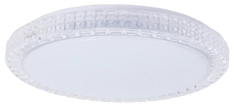 Plafon Redondo Acrilico Cristal Ø38Cm Led 24W 3000K Bivolt / Cristal |... (Cristal)
