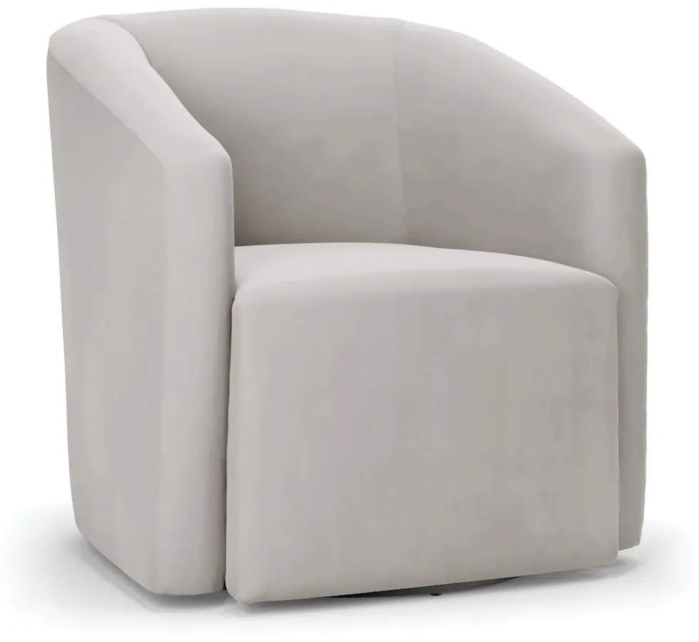 Poltrona Decorativa Base Giratória Kit 2 Stella Max Veludo D03 - D'Rossi - Cinza
