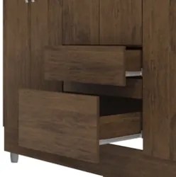 Guarda Roupa Solteiro 154cm Com 6 Portas Mayra Imbuia V02 - Mpozenato