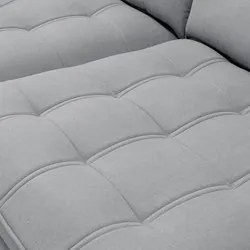 Sofá Retrátil Reclinável 3 Lugares 250cm Damy F05 Veludo Cinza - Mpoze
