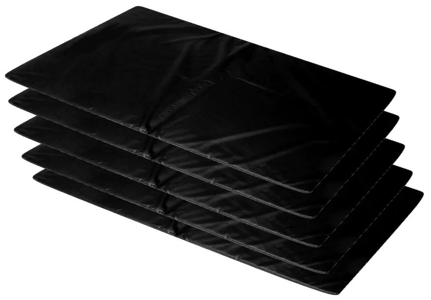 Kit 5 Colchonetes Ginástica, Academia - 100X50X3 Orthovida (Vinho)