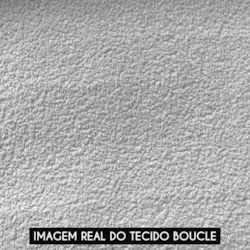 Poltrona Sala Base Industrial Preto Kit 2 Ana Bouclé Off - Ibiza