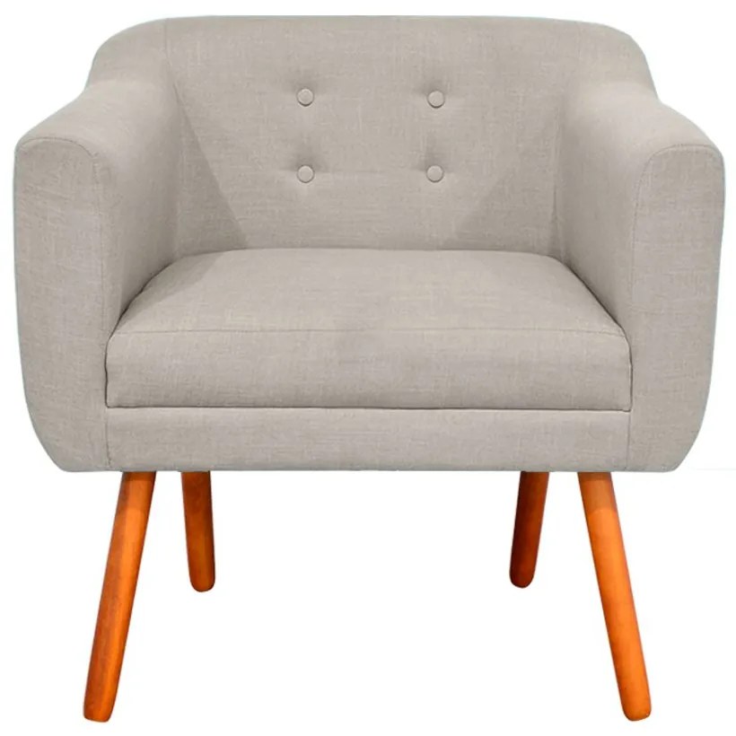 KIT 02 POLTRONAS JULIA LINHO FINO BEGE A