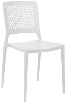 Cadeira Empilhável Vênus Branca em Polipropileno Acrilys