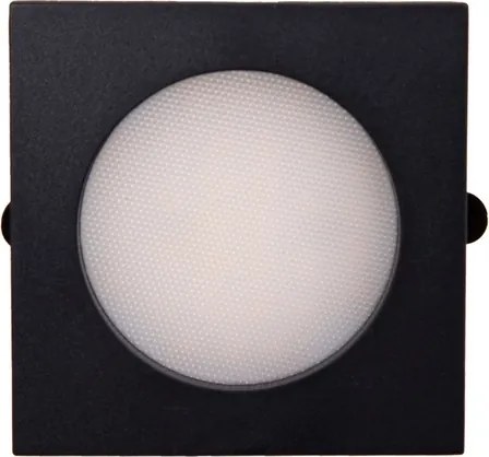 Plafon Led De Embutir Quadrado Preto 2,5W 100 3000K Mobili