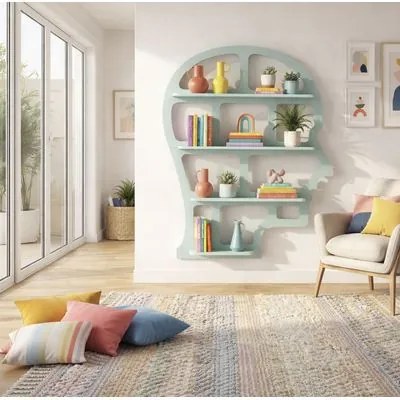Estante Human Menta Woodyou 147x25x180 cm