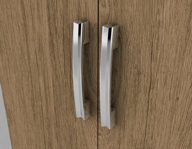 Guarda Roupa Cravo 4 Portas Com Cama Solteiro Embutida Rústico