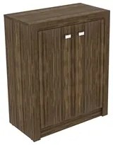 Balcão Para Escritório 2 Portas ME4103 Nogal - Tecno Mobili