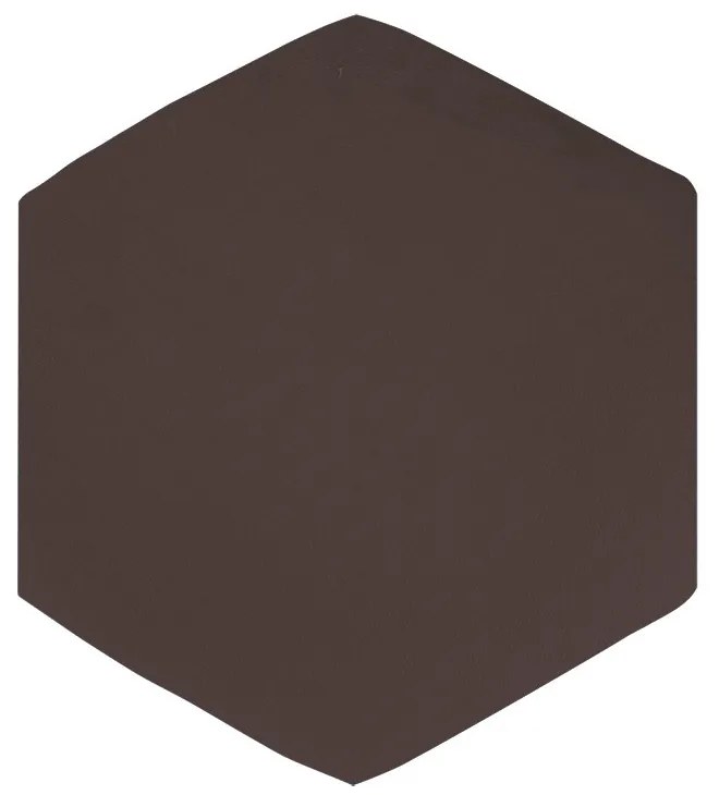 Puff Aramado Hexágono Decorativo Industrial Cobre com Suede D03 - D'Rossi - Marrom