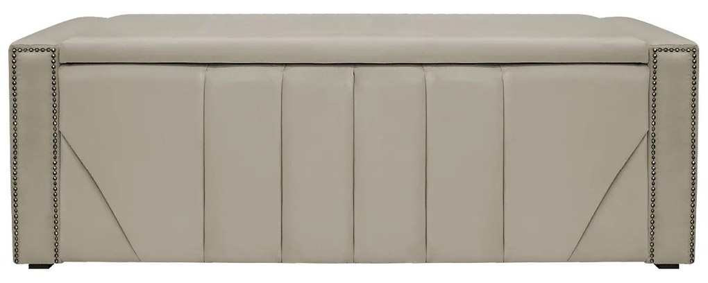 Calçadeira Baú Queen Minsk P02 160 cm para cama Box Suede - ADJ Decor