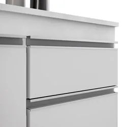 Cozinha Modulada 6 Módulos Composição 8 Branco - Lumil Móveis