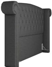 Cabeceira Cama Box Casal 140cm Provença Z37 Linho Chumbo - Mpozenato