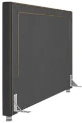 Cabeceira Cama Box Casal Queen 160cm Mali Z37 Veludo Chumbo - Mpozenat