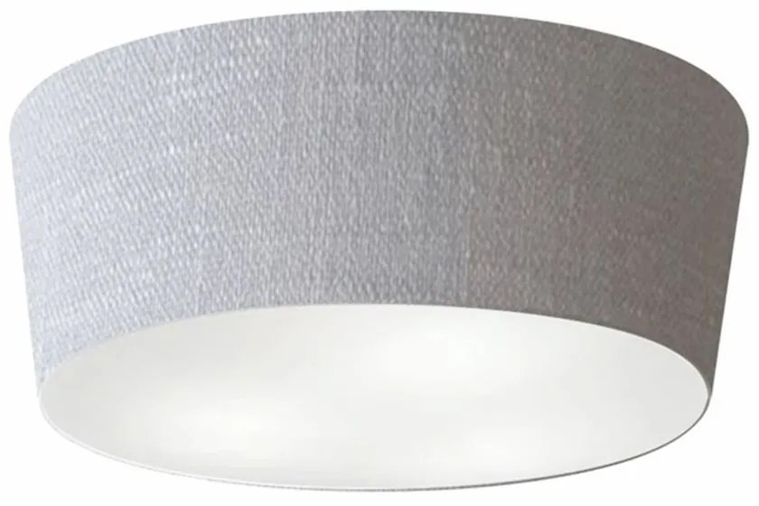 Plafon Cone Md-3004 Cúpula em Tecido 15/50x40cm Rústico Cinza - Bivolt
