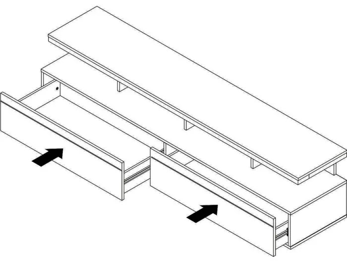Rack Para TV Até 65 Polegadas Vivare 1.6 Wood Off White/Freijó - Giga Móveis