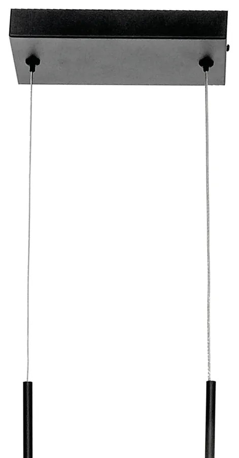 Pendente Retangular 100X22X18Cm Metal E Vidro Cristal Ø8Cm 06Xg9 | Old... (COBRE FOSCO / COBRE BRILHO, CLEAR (TRANSPARENTE))