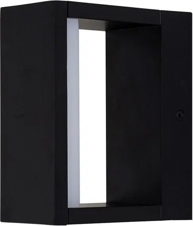 Arandela Led Alum&amp;#xED;nio Preto 7w 3000k Ip65
