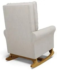 Poltrona de Amamentação Balanço e Puff Base de Madeira Brenda G05 Linh