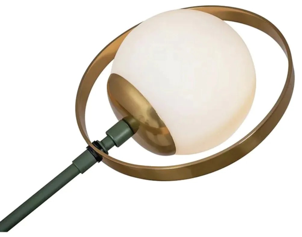 Coluna Viga 11,5X27X130Cm 01Xg9 Globo Ø12Cm - Usina 50045/1 (FN-F - Fendi Fosco, Cristal (Transparente))