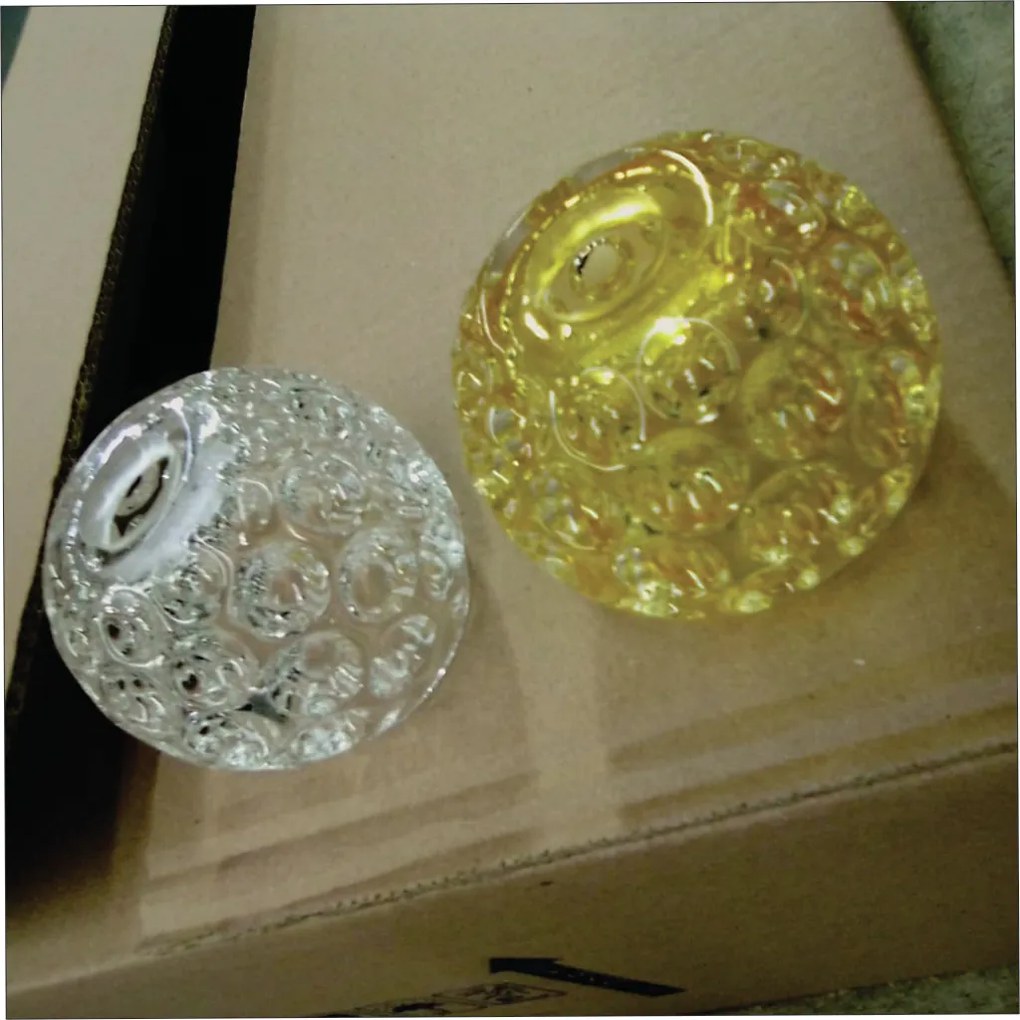 Abajur Bolinha Haste 12X11X44Cm Metal E Vidro Cristal Ø8Cm 02Xg9 | Old... (COBRE FOSCO / COBRE BRILHO, CLEAR (TRANSPARENTE))
