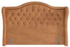Cabeceira Cama Box Casal 140cm Antibes Z37 Sintético Caramelo - Mpozen
