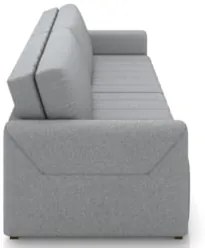 Sofá Cama Casal Retrátil 2 Lugares 192cm Atlas Z32 Linho Cinza - Mpoze
