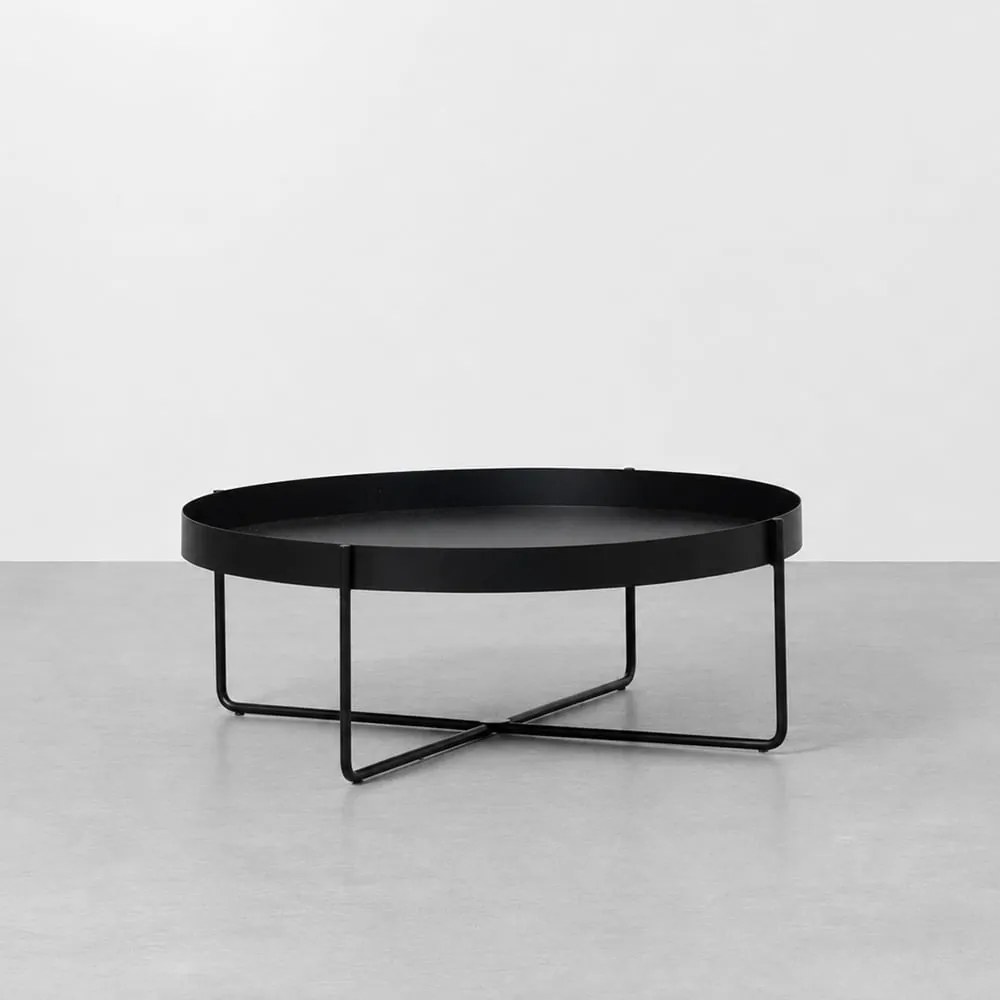 Mesa de Centro Cora Preto - 70cm