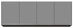 Armário de Cozinha Modulado de Canto 8 Peças CP27 com Pia Inox Preto/C