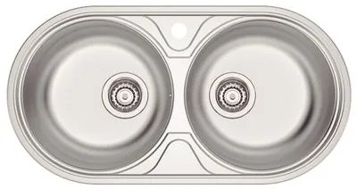 Cuba Tramontina Luna Duo 2C 36 BS Aço Inox Acetinado 84x44 cm