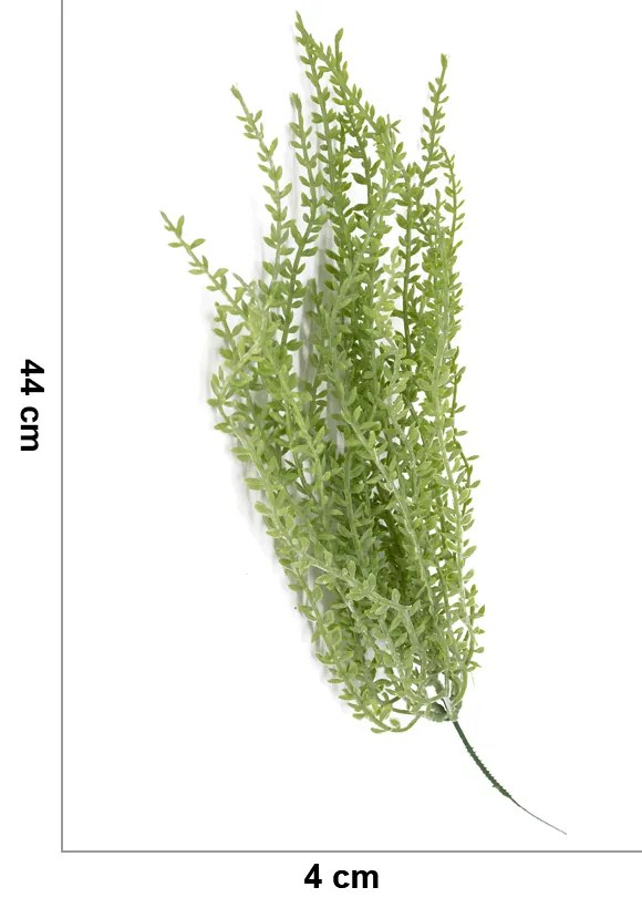 Folhagem Artificial Sedum para Pendurar com Powder Verde 44 cm F04 - D'Rossi