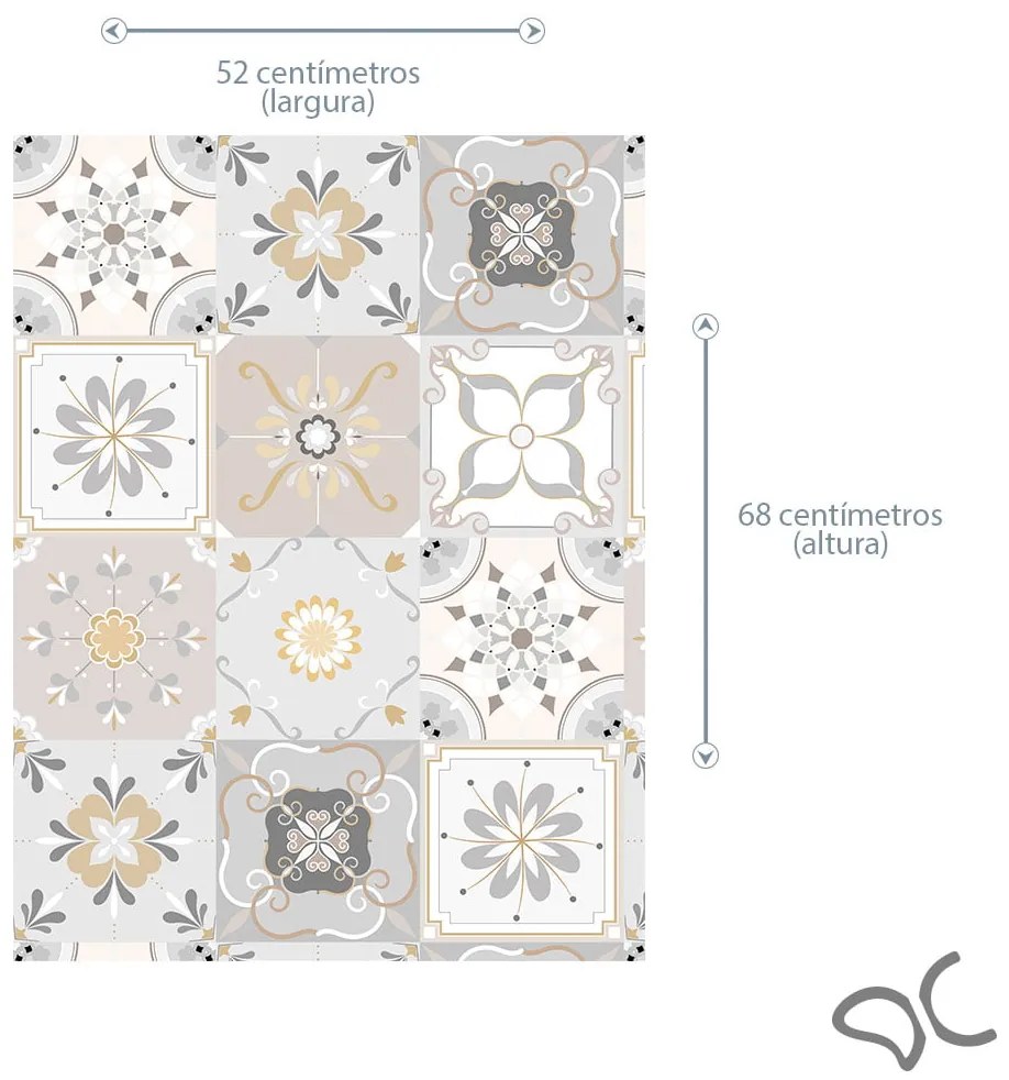 Adesivo Azulejo 10 - 52cm x 68cm