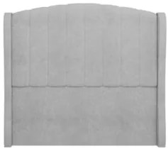 Cabeceira Casal Cama Box 140cm Glenda Z04 Boucle Cinza - Mpozenato