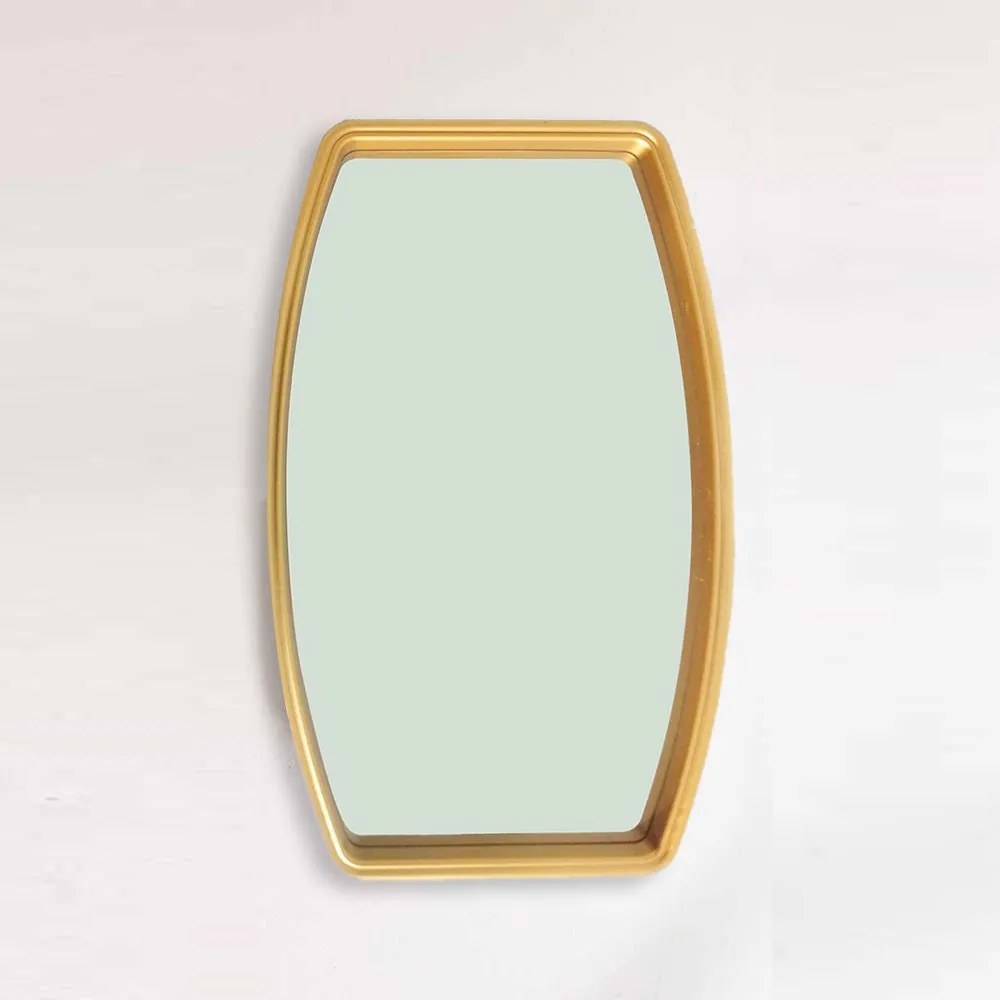 Espelho Decorativo com Moldura Dourada 20,5x38 cm - D'Rossi