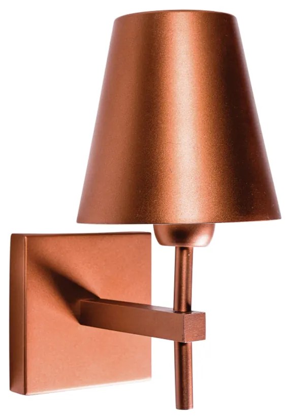 Arandela Duquesa C/ Cúpula Aluminio 1Xe27 Mini Ø13,5X27X19,6Cm | Usina... (FN-F - Fendi Fosco)