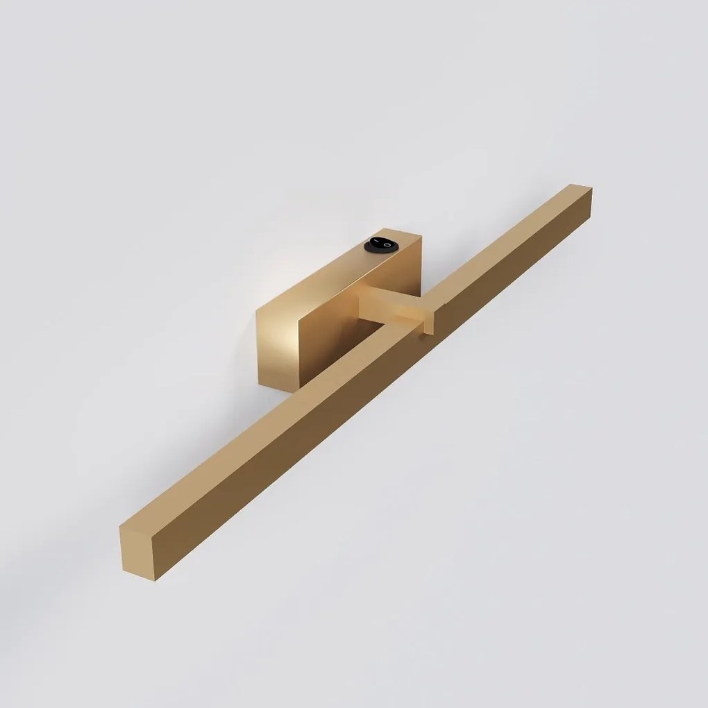 Arandela Horizontal Long 5X8,5X60Cm Led 9W 3000K - Qimporta Ar2524 (CHAMPANHE)