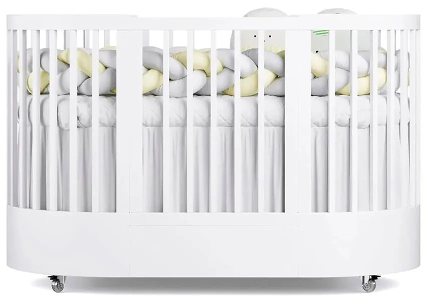 Berço Evolutivo Wave 3 em 1 com Colchões para Berço e Mini Berço - Branco