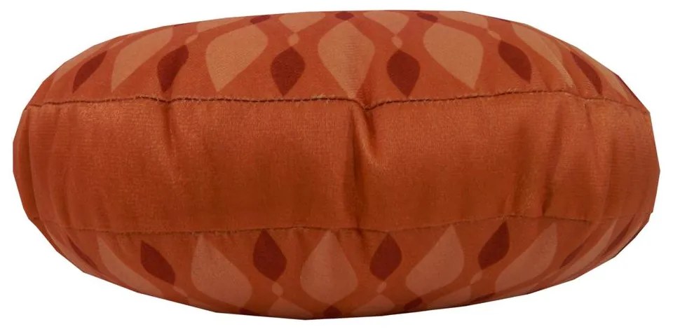 Almofada Redonda Ravi Cheia em Tons Terracota 40x40cm - ARI-0328