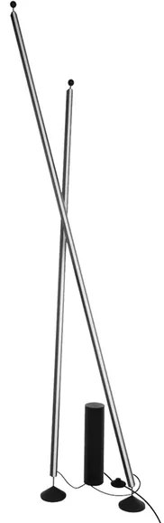 Luminaria De Piso Led Aluminio Preto 43W 3000K Mio