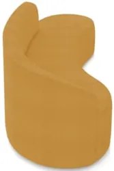 Sofá 4 Lugares Para Sala 220cm Orgânico Wendi Boucle Mostarda I01  - M