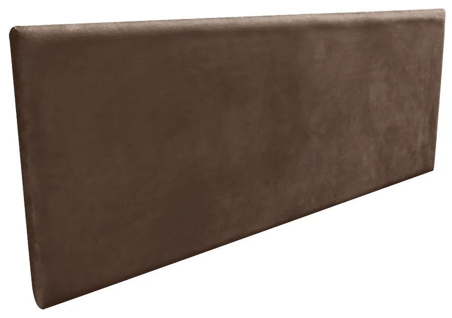 Cabeceira Solteiro Cama Box 90cm Painel Clean Suede M11 - D'Rossi - Marrom