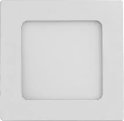 Plafon Led De Embutir Quadrado Branco 6W Panel - LED BRANCO QUENTE (3000K)