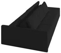 Sofá Ilha Modular com Puff para Sala Living 342cm Georgia Z08 Veludo P
